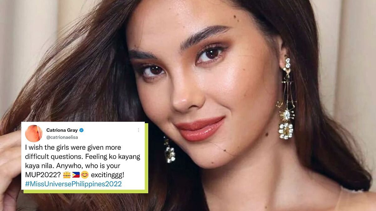 Catriona Gray wishes candidates were given more difficult questions at Miss Universe Philippines 2022