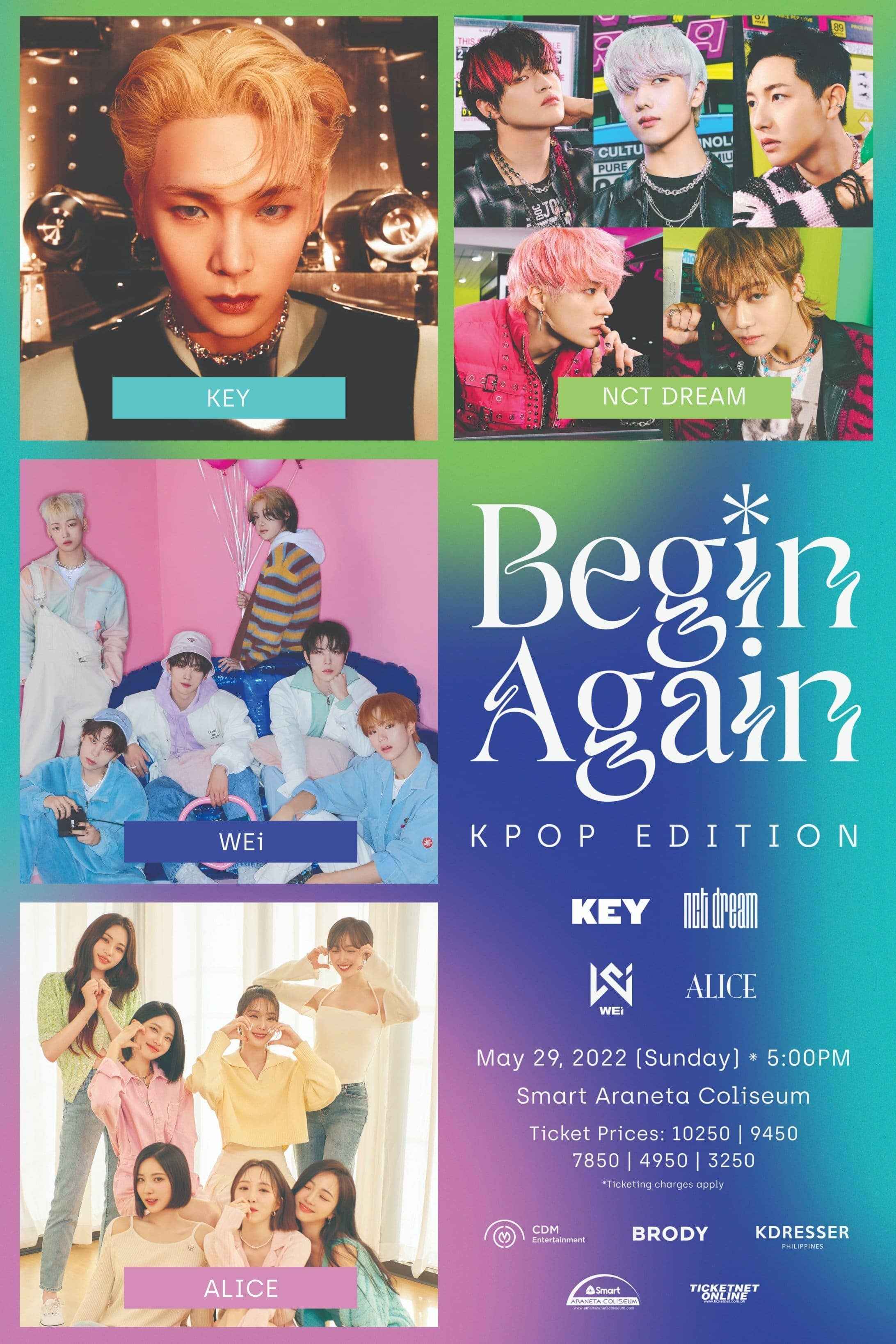 Begin Again K-pop concert