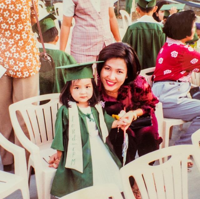 Kathryn Bernardo childhood photo with mom Min Bernardo