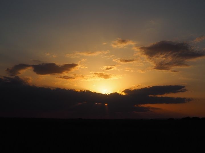 African safari, Tanzania, African sunset