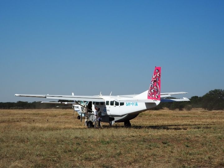 African safari, Tanzania, small plane