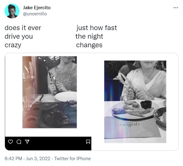 Jake Ejercito posts side-by-side photos of Andi Eigenmann and Ellie Eigenmann