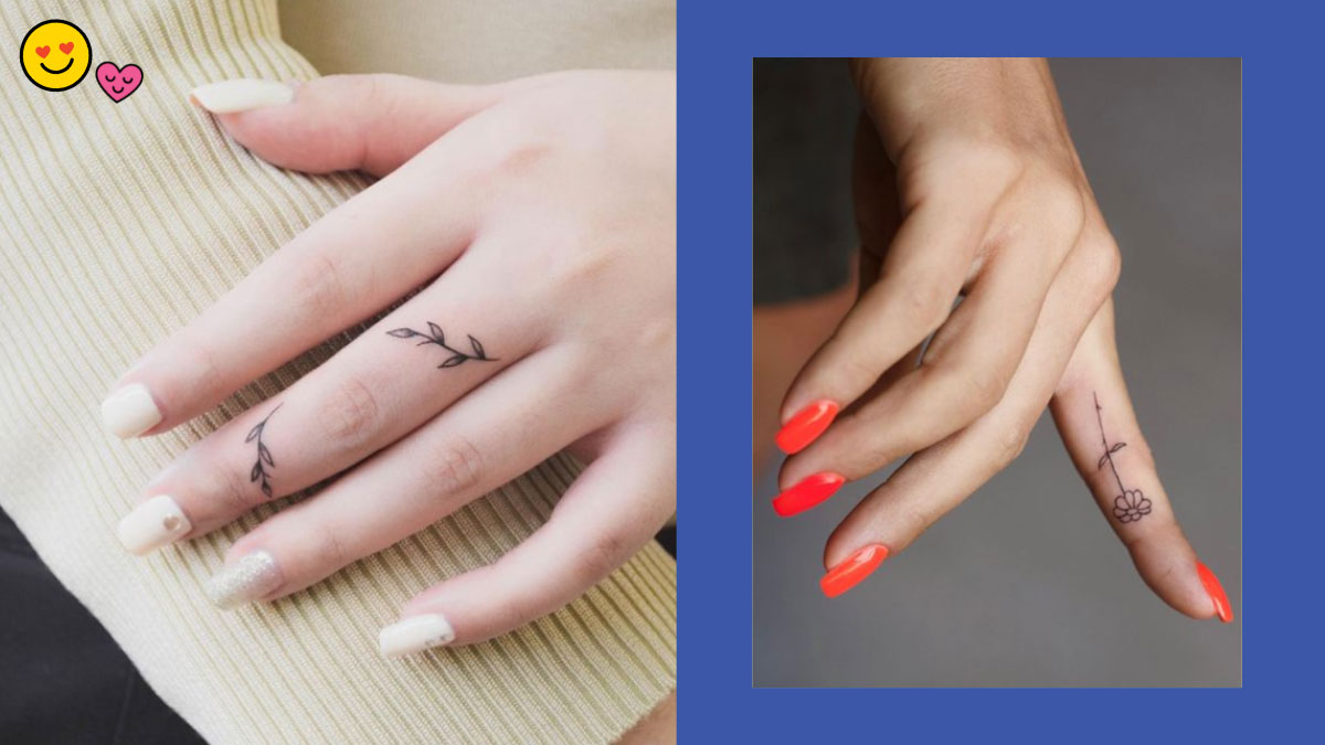 minimalist finger tattoos