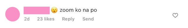 Carlo Aquino's thirst trap pic netizen comment