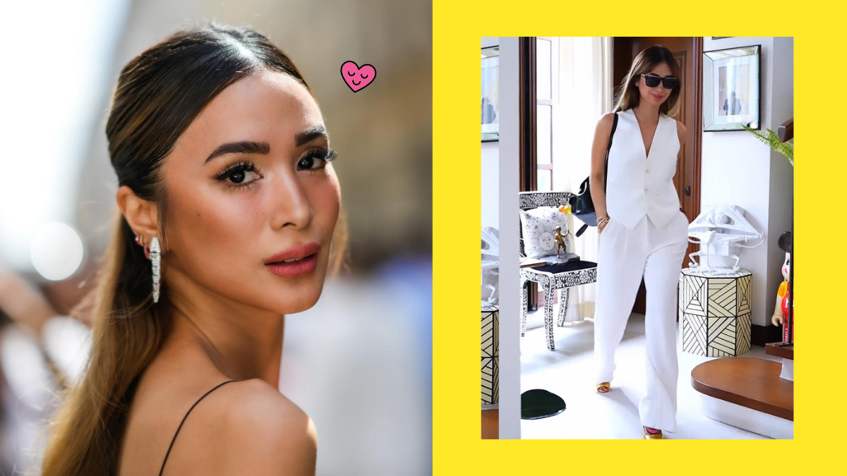 heart evangelista white outfit