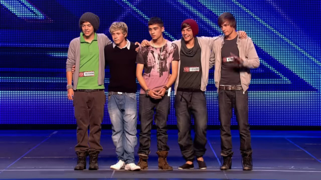 One Direction onstage The X-Factor UK, 2010
