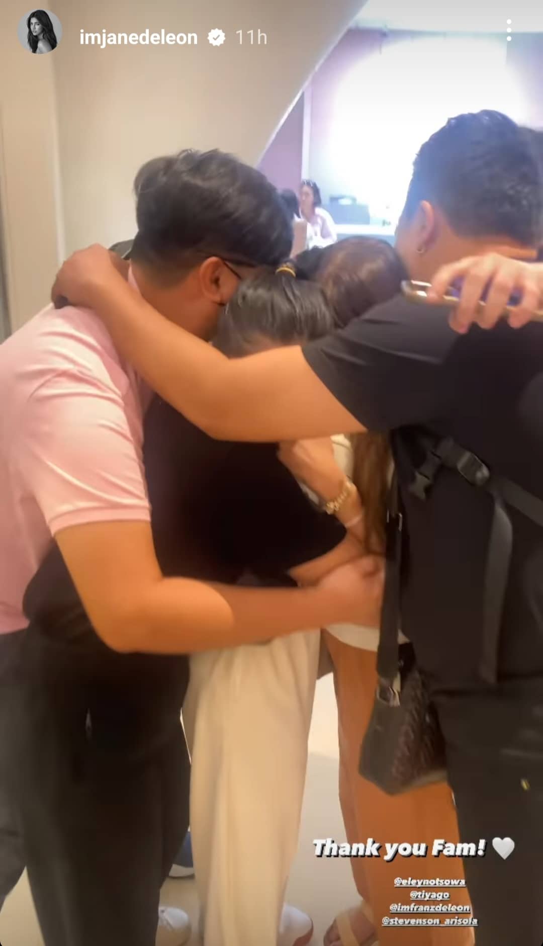 Jane De Leon's family have a group hug after seeing her as Darna for the very first time