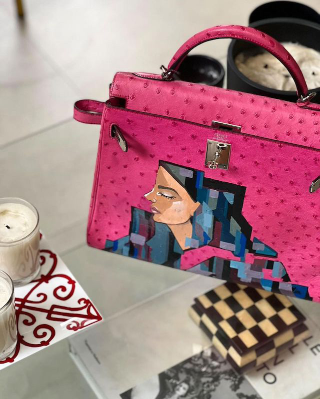 Woah! Heart Evangelista Just Painted on Jinkee Pacquiao’s Pink Hermès Bag