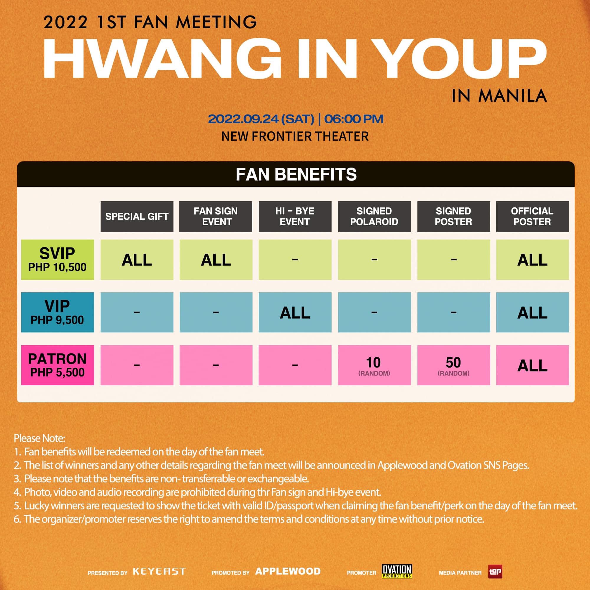 Hwang In Yeop in Manila