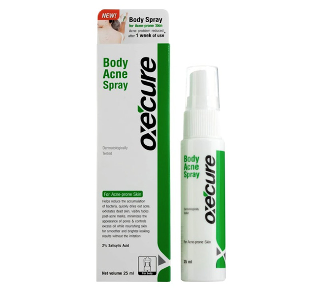 oxecure body acne spray