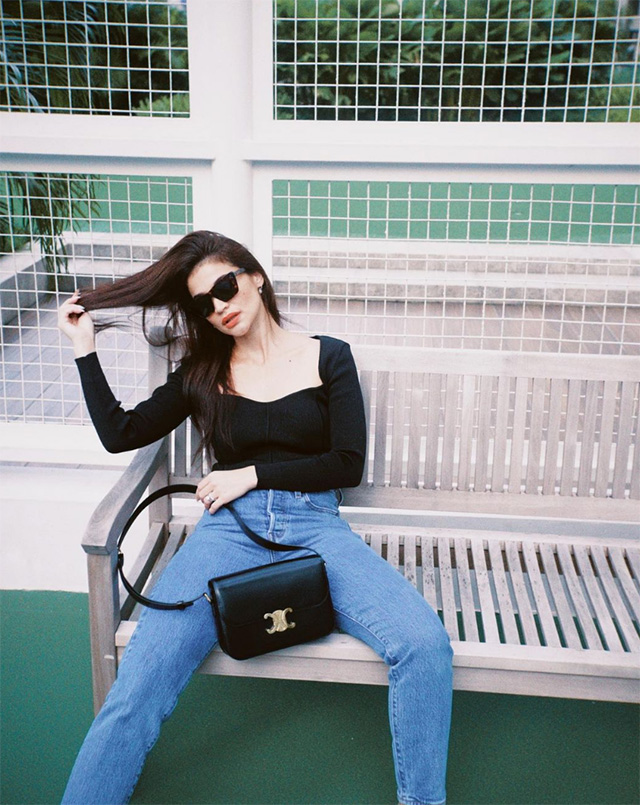 black tank top & tattered jeans anne curtis style