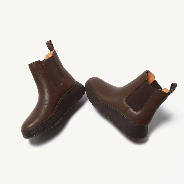 Fitflop Chelsea Boots in Chocolate Brown