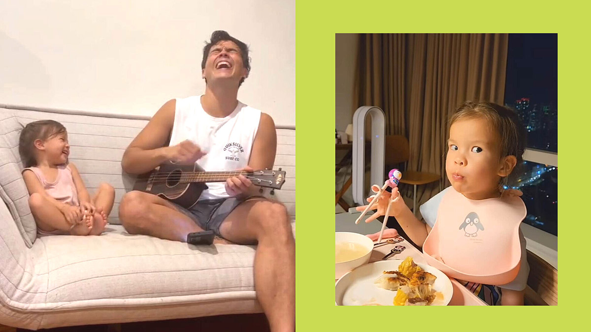 Erwan Heussaff shares cute video of Dahlia eating with chopsticks