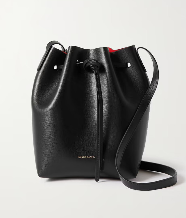 Mansur Gavriel Classic Textured Leather Bucket Bag