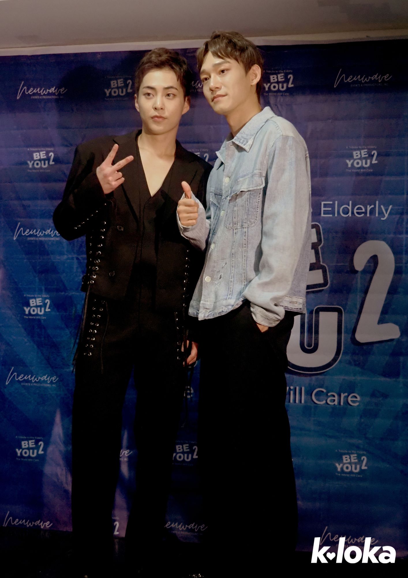 EXO's Xiumin and Chen at the Be You 2 Manila presscon