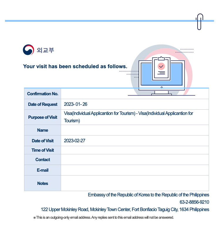 Korean visa in the Philippines