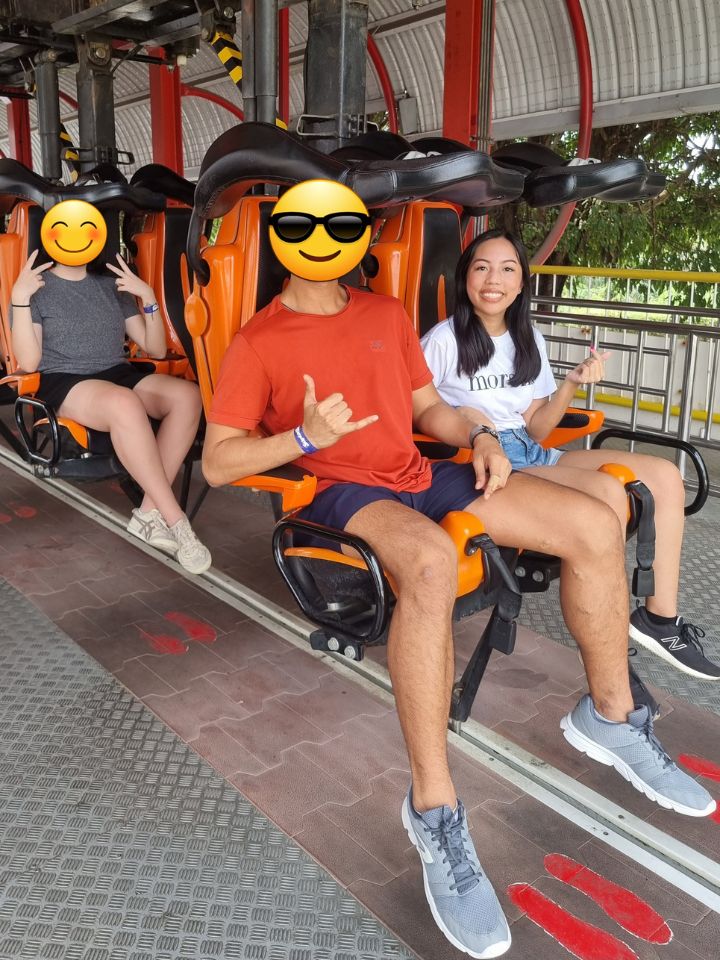 Dream World Amusement Park Bangkok Sky Coaster ride