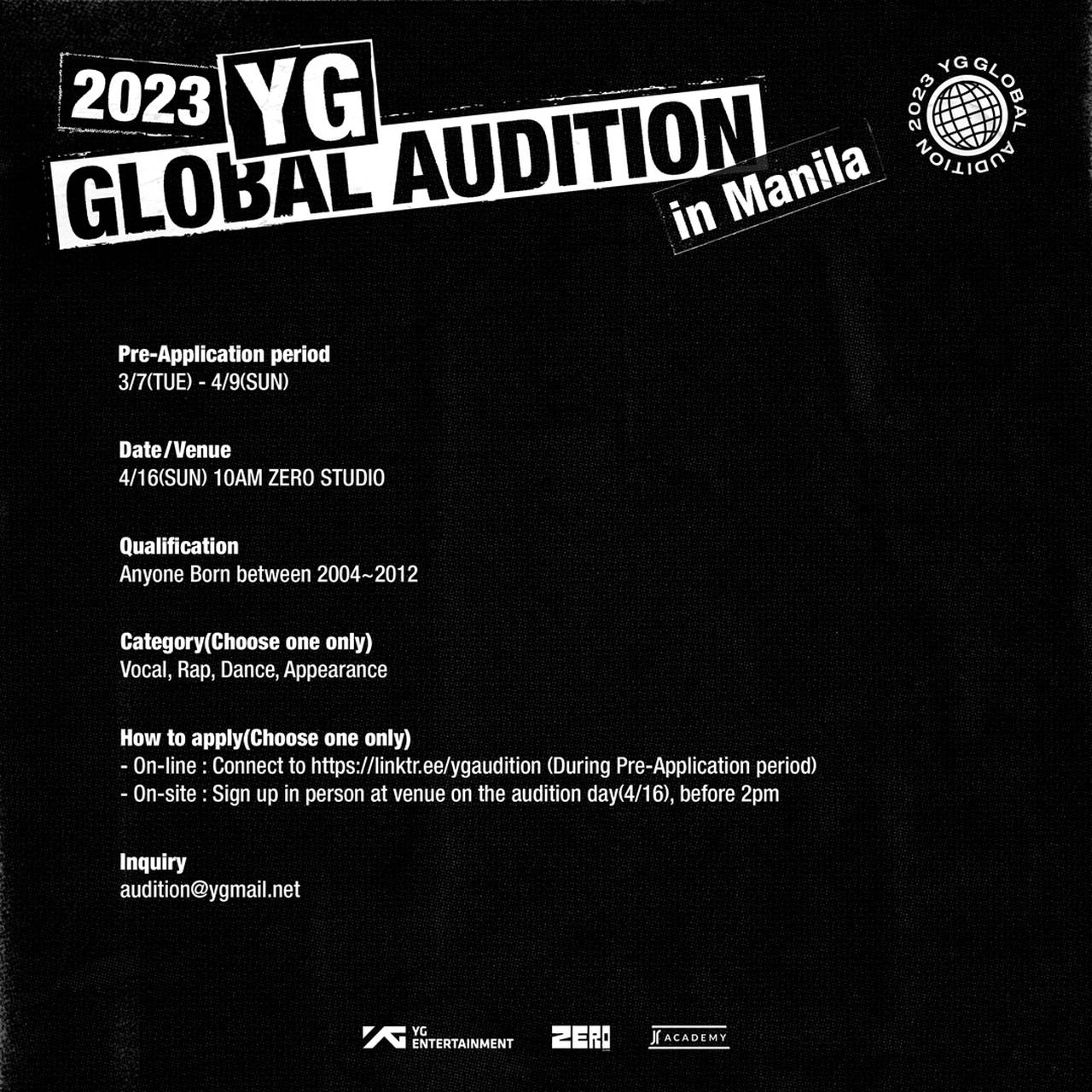 YG audition in Manila