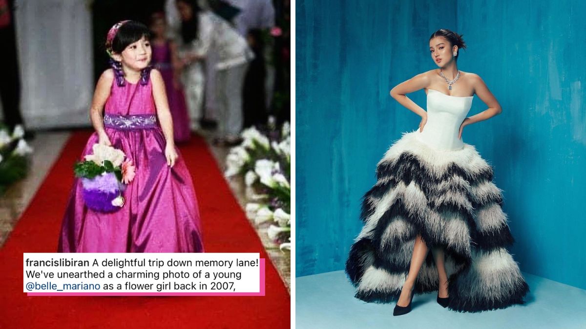Belle Mariano wore Francis Libiran gowns as a flower girl in 2007 and as an attendee at the Star Magical Prom 2023