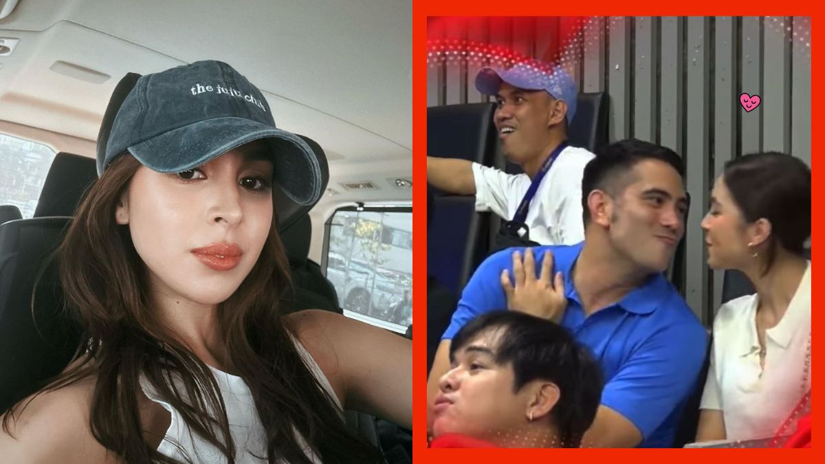 julia barretto shares sweet kiss cam with gerald anderson