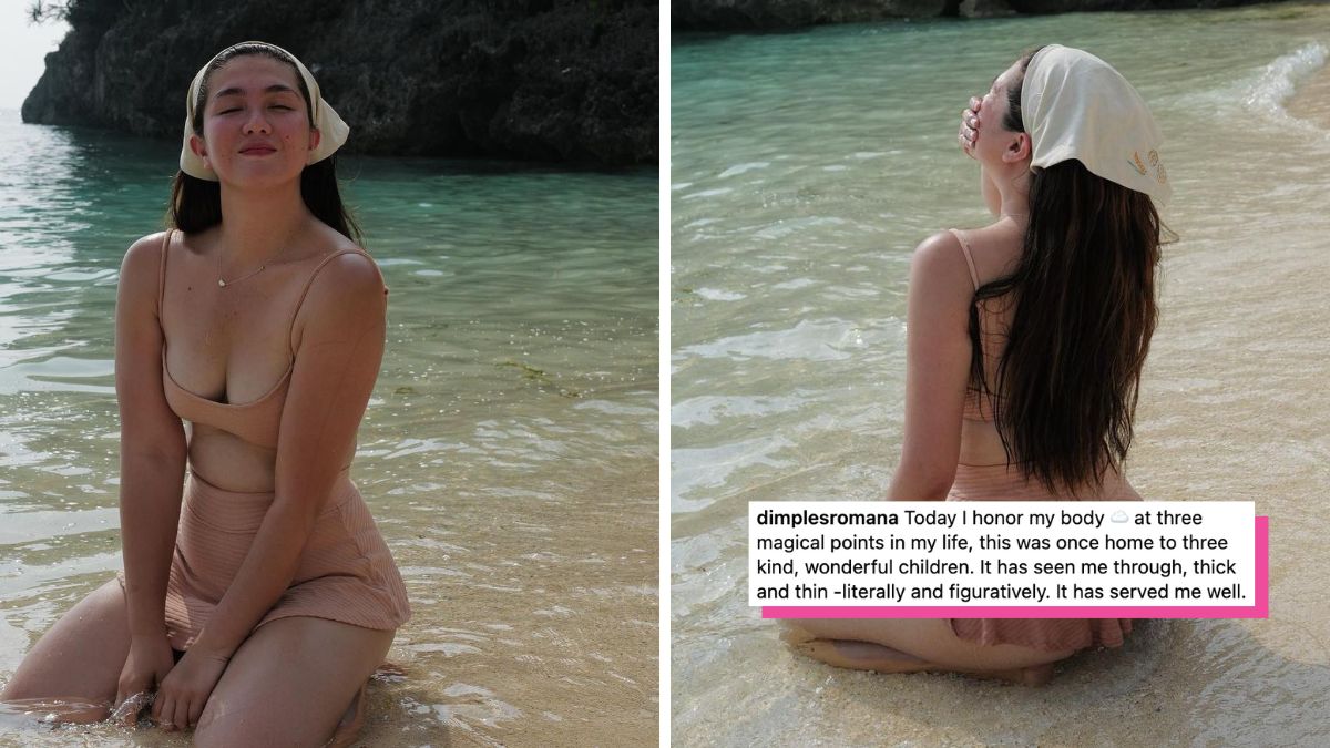 Dimples Romana body positivity Instagram post