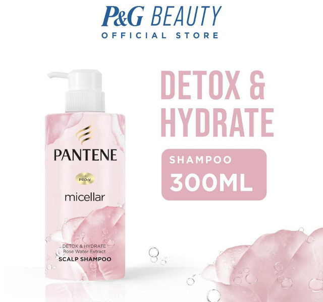 Pantene Detox & Hydrate Micellar Rosewater Shampoo