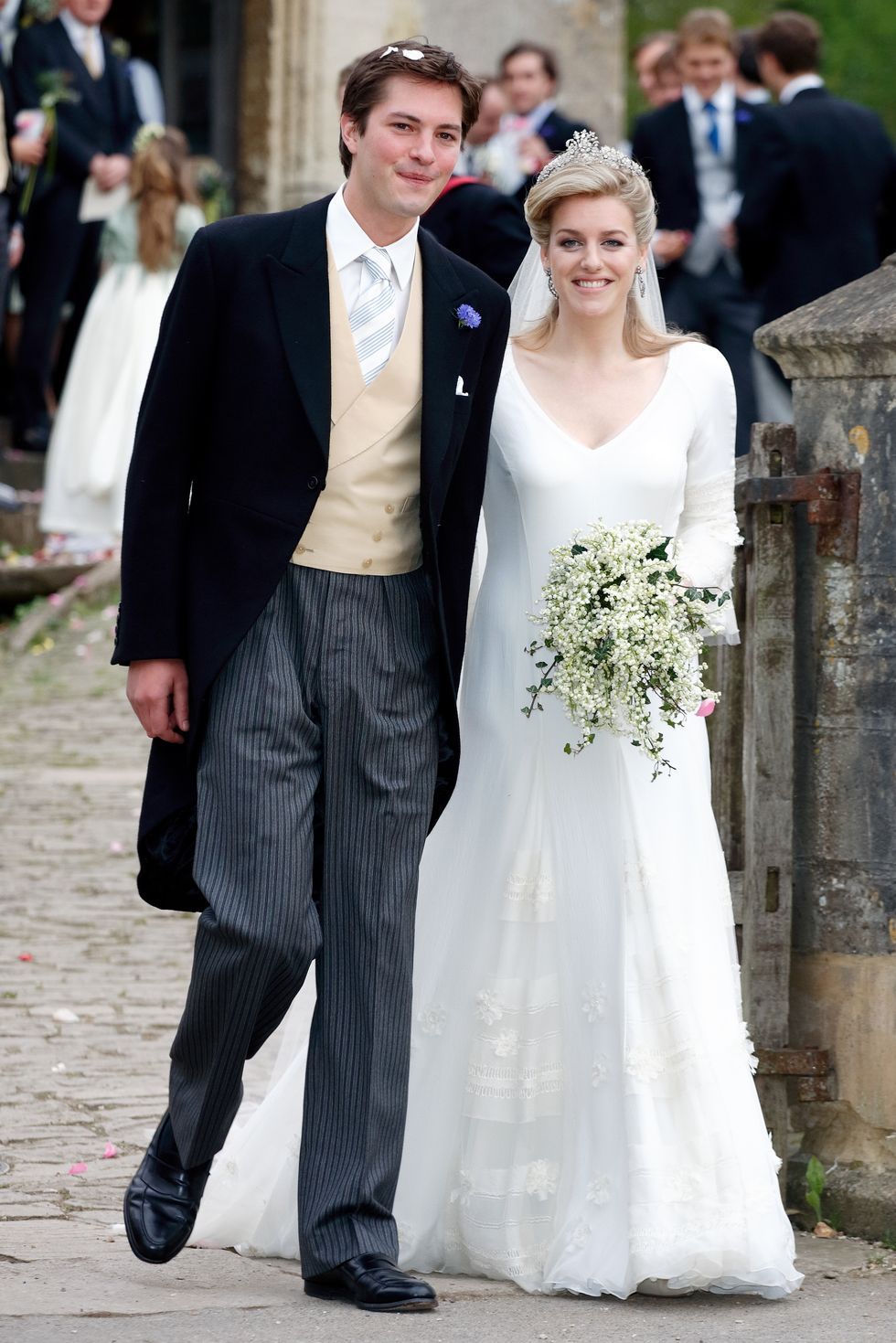 Laura Parker Bowles at her wedding to Harry Lopes