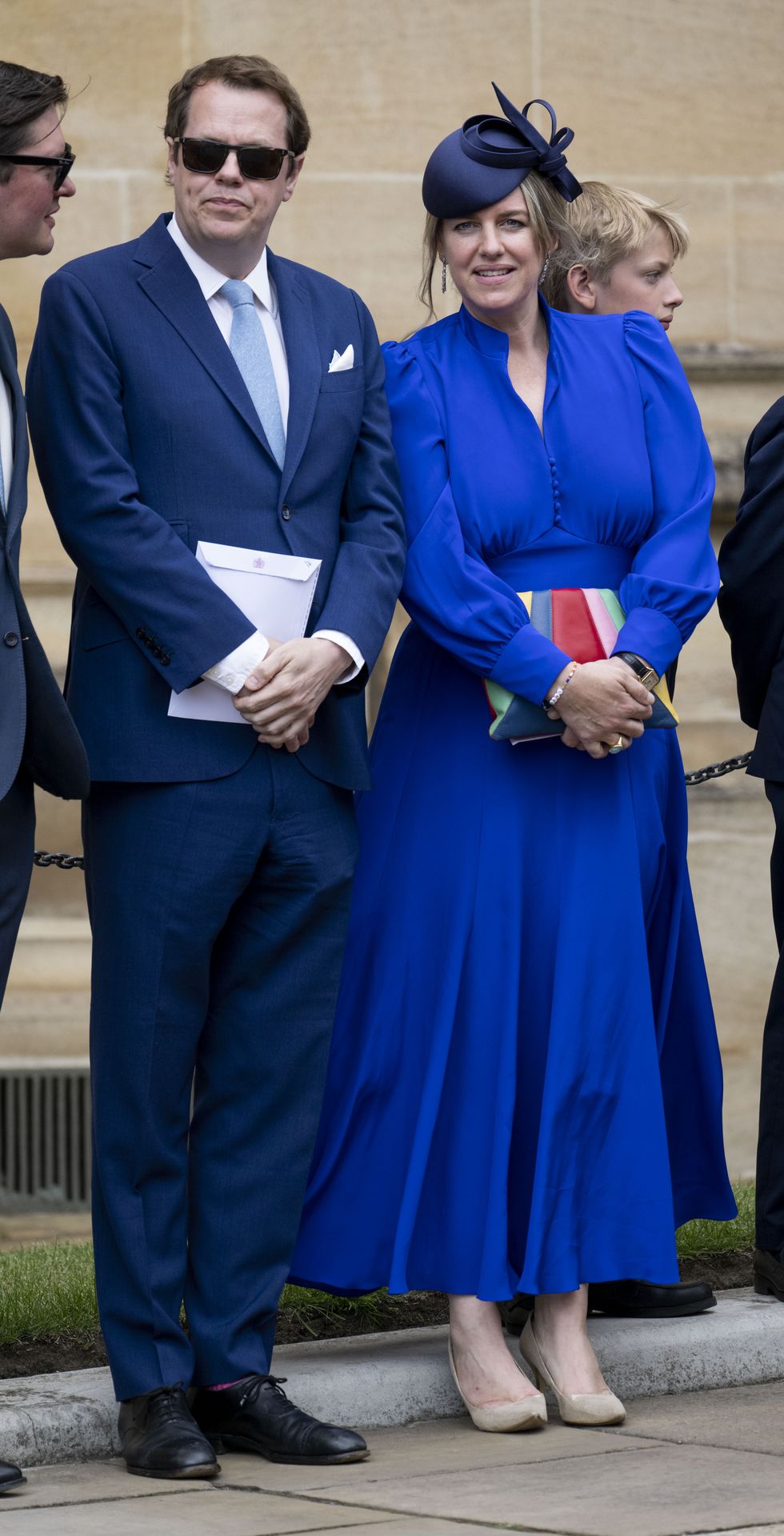 Laura Lopes and Tom Parker Bowles attend the Order of the Garter service