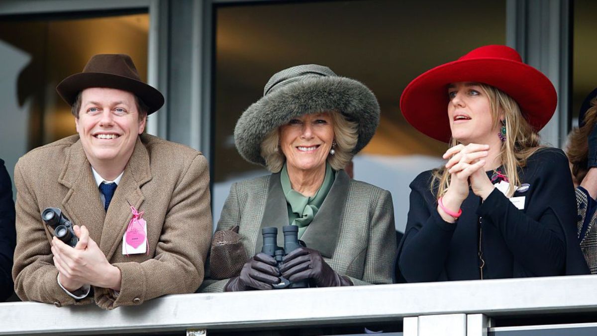 Queen Camilla and her two children, Tom Parker Bowles and Laura Lopes