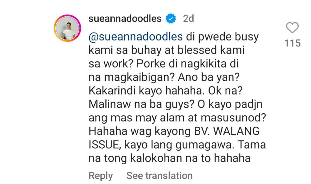 Sue Ramirez Denies Rumored Rift With Maris Racal