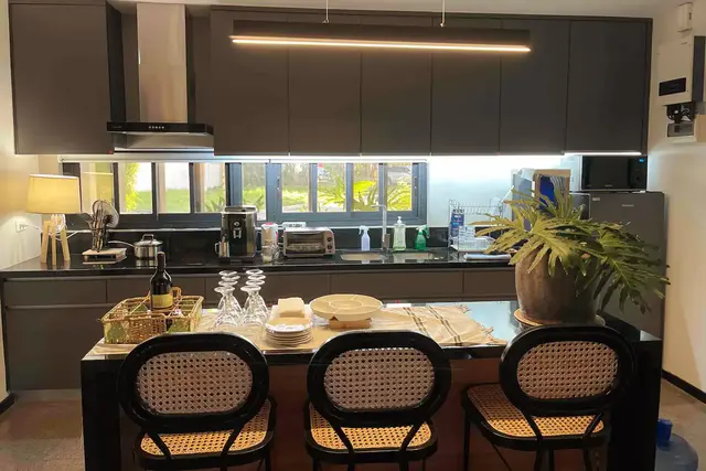 Stylish Airbnb in Antipolo with Heated Pool kitchenette