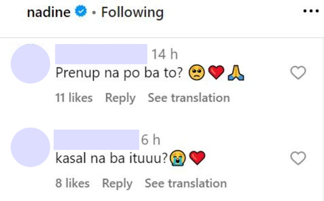 netizens speculate about nadine lustre's prenup teaser on instagram