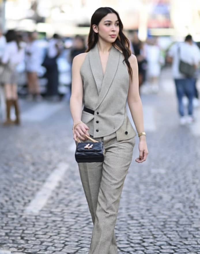 Nadine Lustre Wears Themoire Bags To Paris Fashion Week 2023