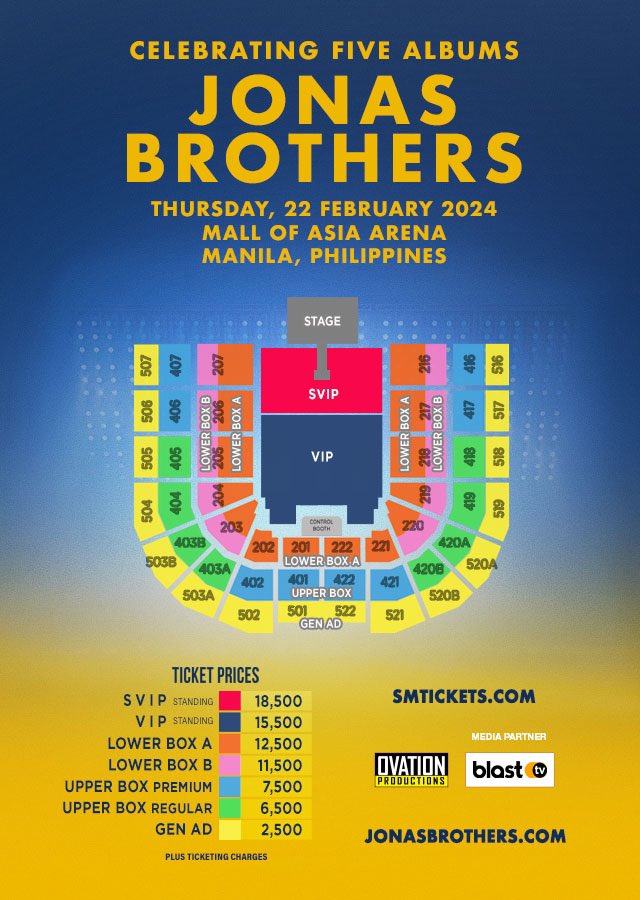 Jonas Brothers In Manila 2024 Concert Date, Venue, Ticket Prices