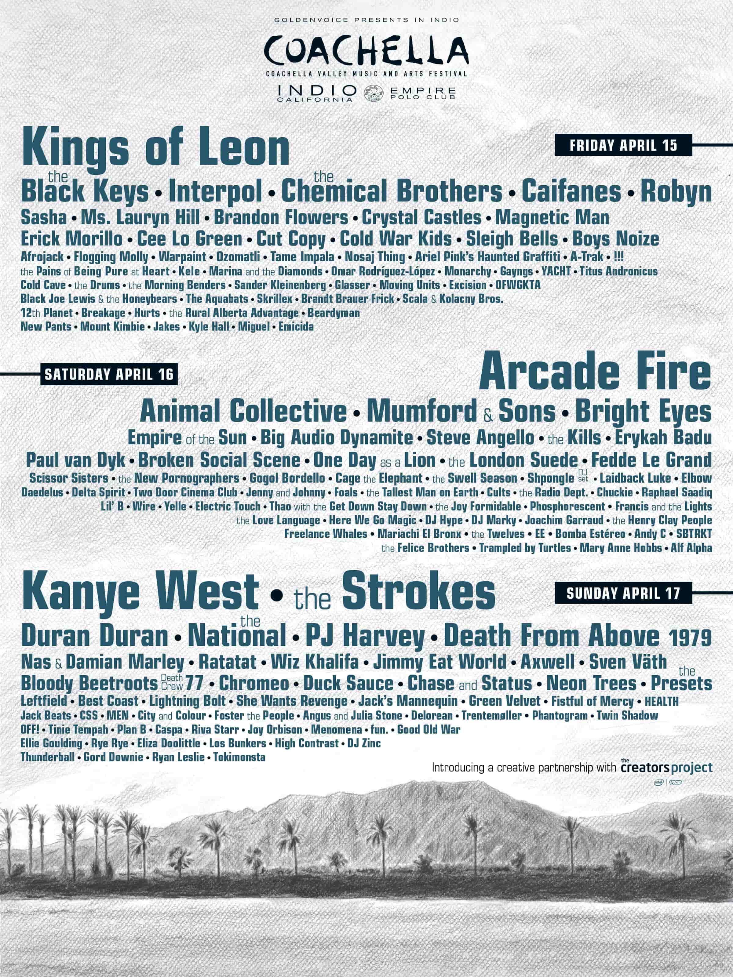 EE was part of the lineup for Coachella 2011