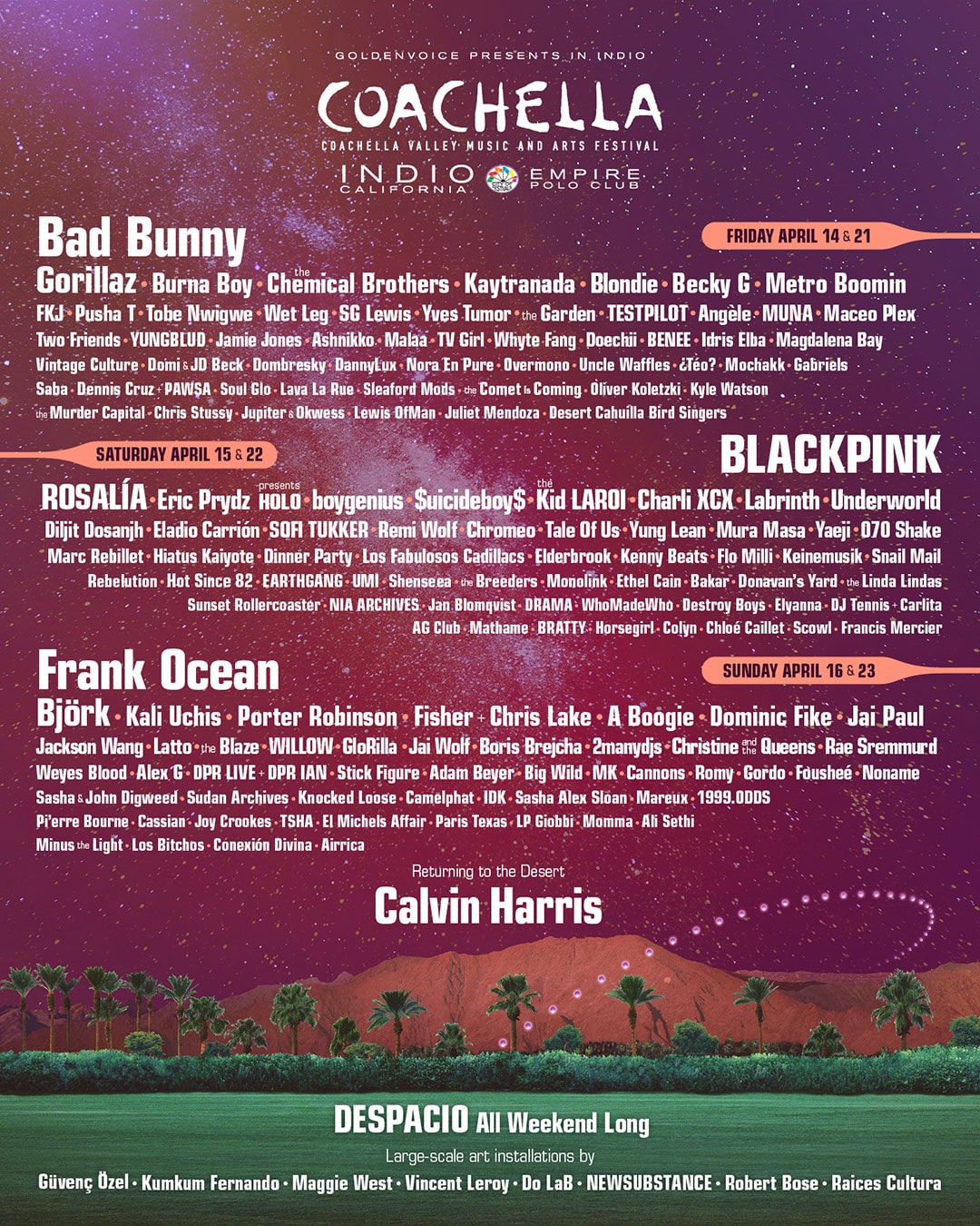 BLACKPINK was a headliner for the Coachella 2023 lineup, which also included Jackson Wang, DPR LIVE + DPR IAN