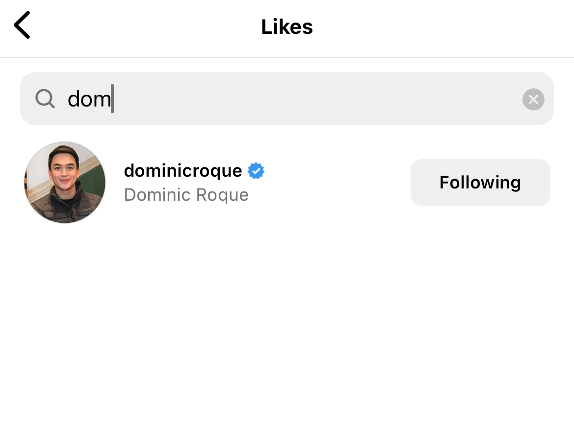 Dominic Roque like on Bea Alonzo Bash post with engagement ring