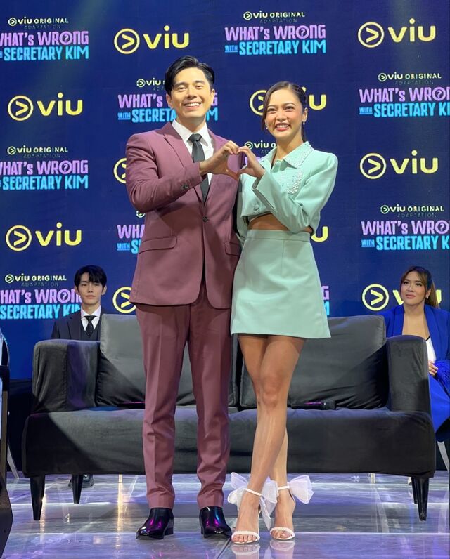 Kim Chiu and Paulo Avelino at the press conference of 'What's Wrong With Secreatry Kim?'