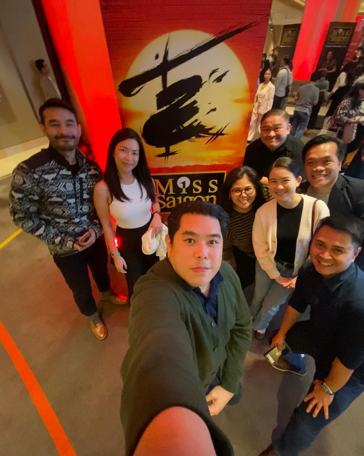 atom araullo and zen hernandez spotted at miss saigon