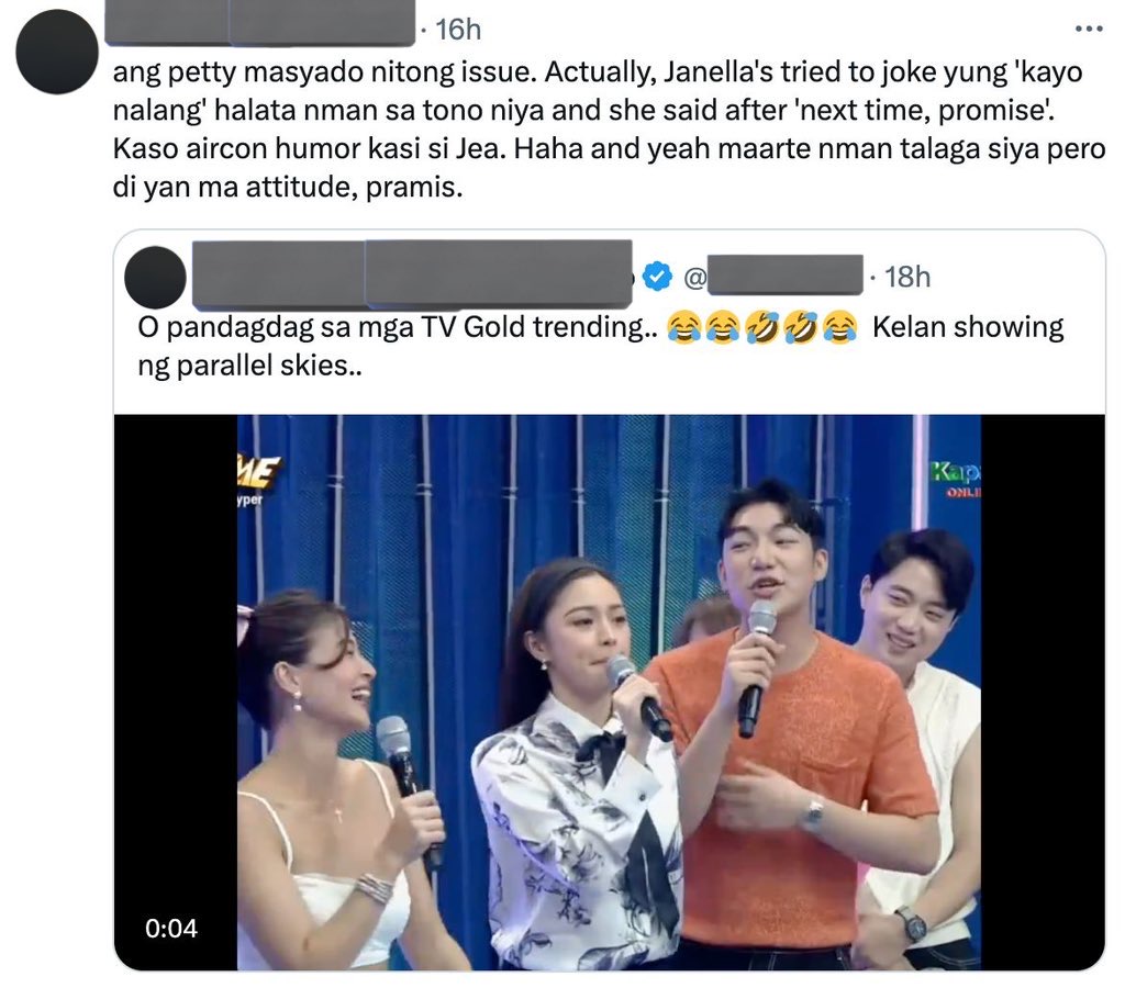 janella salvador kim chiu it's showtime banter: netizens react