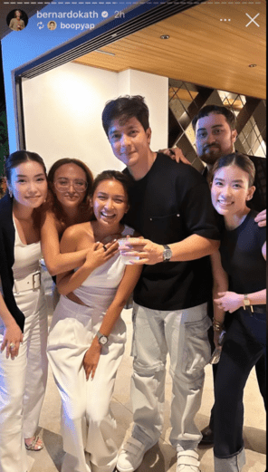 Alden Richards, Kimi Yap, Boop Yap, Mark Bumgarner at Kathryn Bernardo's housewarming party