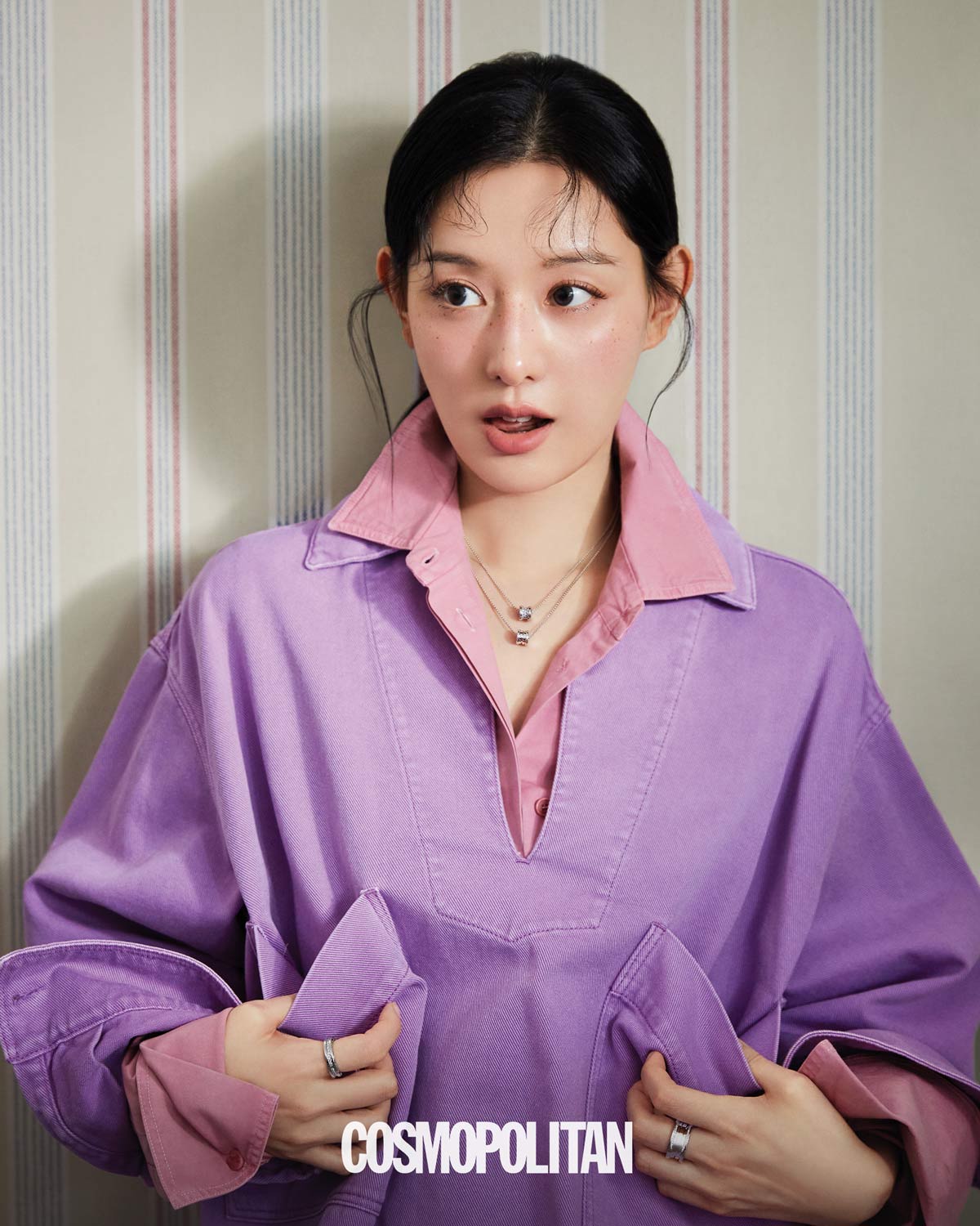 Kim Ji Won Talks 'Queen Of Tears' In Cosmopolitan Korea May 2024