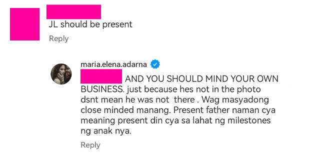 Ellen Adarna calls out a netizen for criticizing John Lloyd Cruz