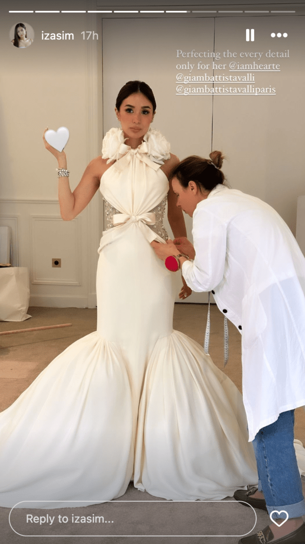 Heart Evangelista'a BTS on how her Valli dress was made for GMA Gala 2024