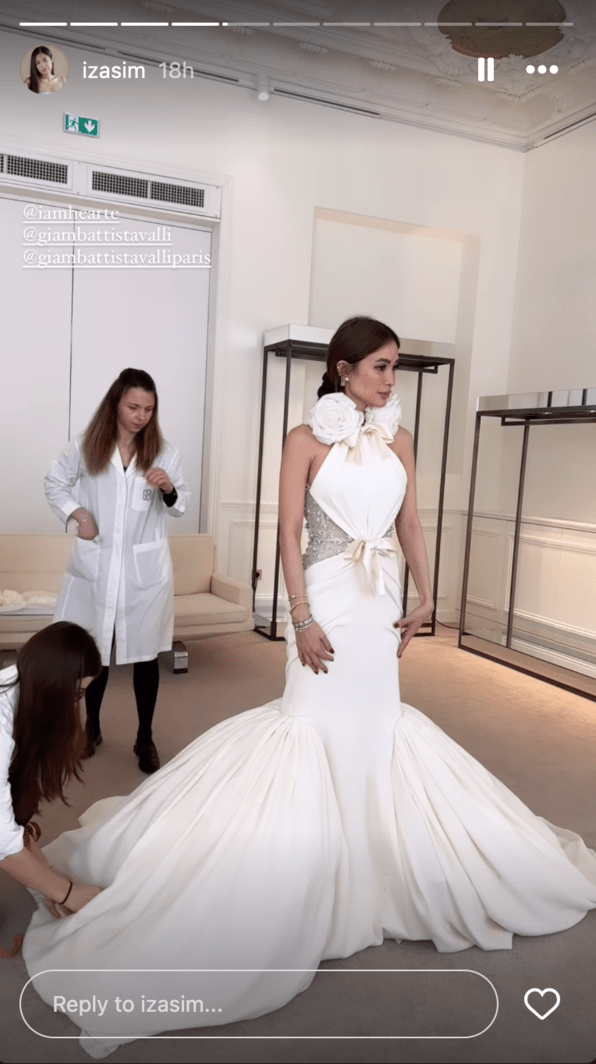 Heart Evangelista'a BTS on how her Valli dress was made for GMA Gala 2024