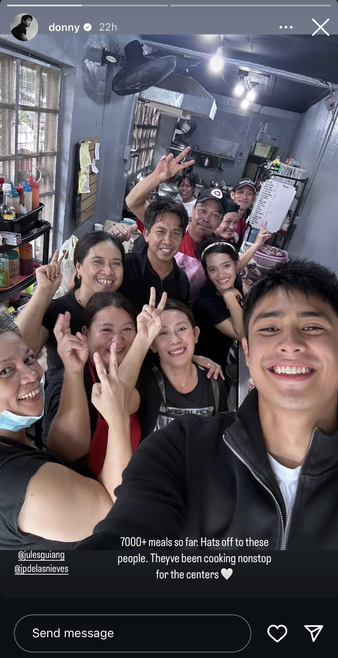 Donny Pangilinan helps out at Angat Buhay Carina relief operations