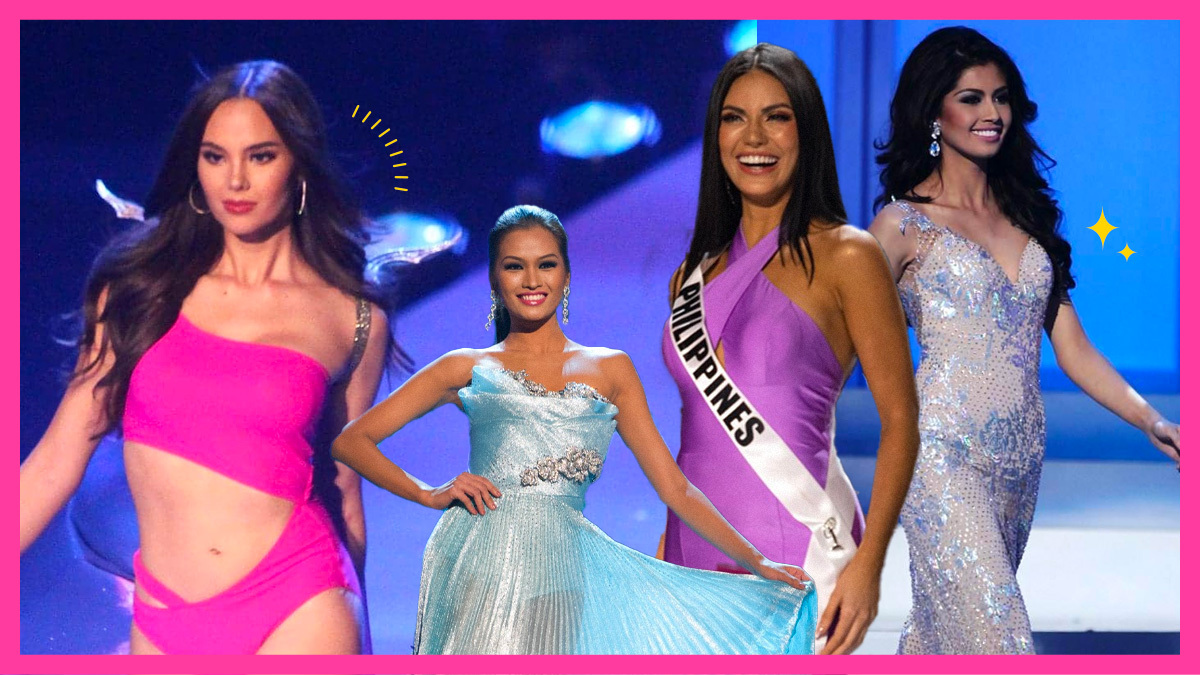 collage of miss universe pasarela walks