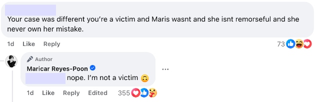 maricar reyes comments