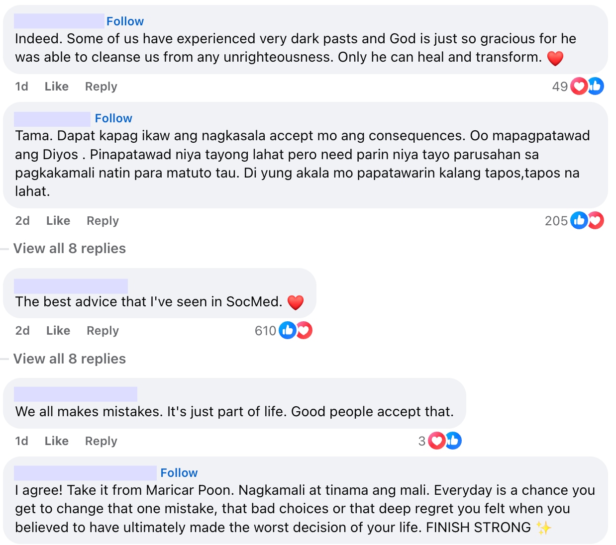 maricar reyes comments