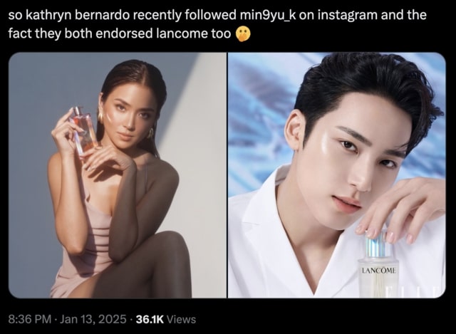 internet reacts to Kathryn Bernardo following Mingyu of SEVENTEEN on Instagram